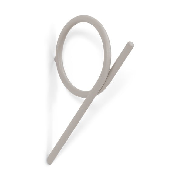 Taupe nástěnný kovový háček Tuba L – Spinder Design