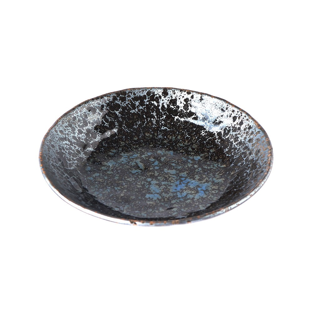 Černo-šedý keramický hluboký talíř MIJ Pearl, ø 24 cm