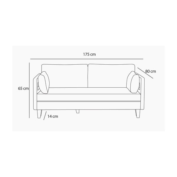 Hnědá trojmístná pohovka Balcab Home Lola-image-1