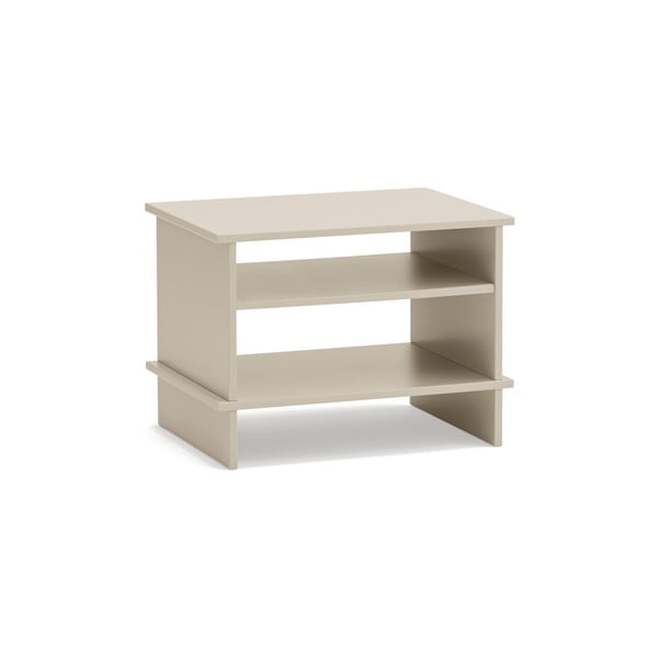 Krémový noční stolek s poličkami Inari – Teulat