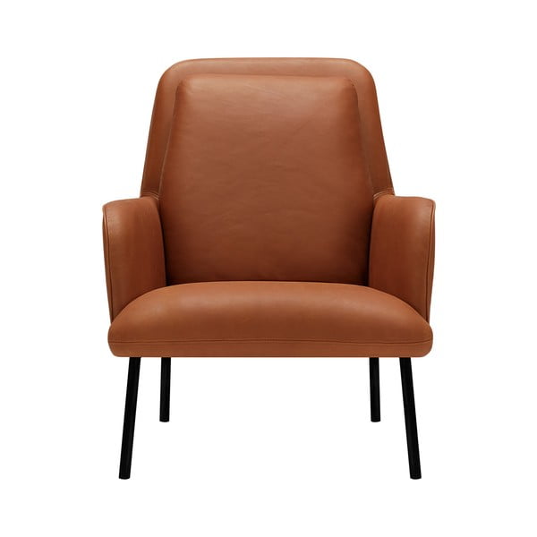 Koňakově hnědé křeslo Oliver – Sits