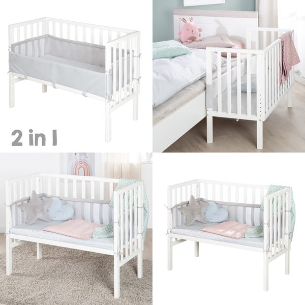 Bílá postýlka 90x45 cm – Roba-image-1