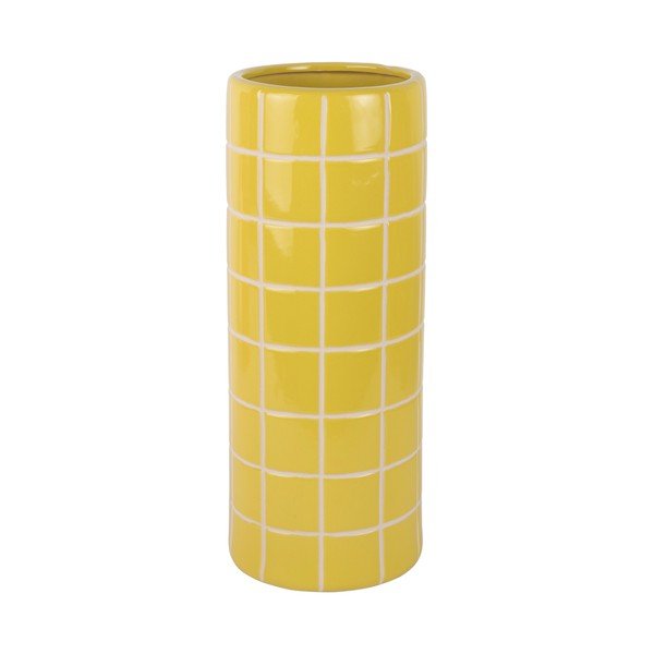 Žlutá keramická váza (výška 40 cm) Retro Tiles – PT LIVING