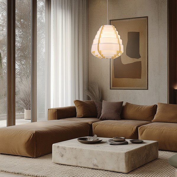 Bílé závěsné svítidlo Nagoja – Candellux Lighting-image-1