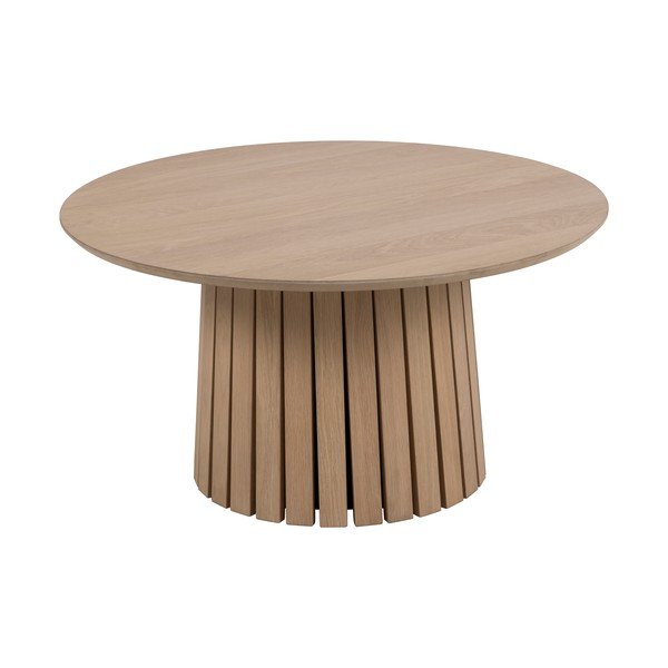 Kulatý konferenční stolek v dekoru dubu ø 80 cm Christo - Actona-image-2