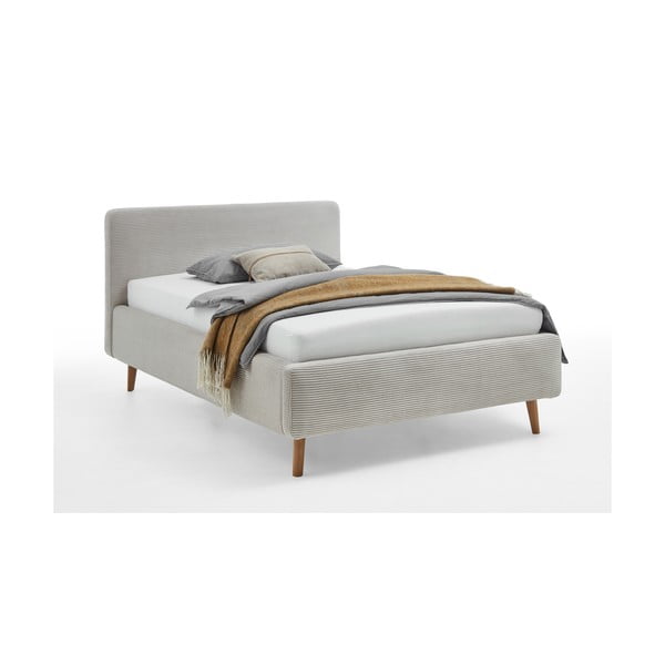 Béžová čalouněná jednolůžková postel bez roštu 120x200 cm Mattis – Meise Möbel-image-2
