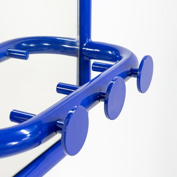 Modrý kovový věšákový panel 35x60x11 cm Retro – Spinder Design-image-3