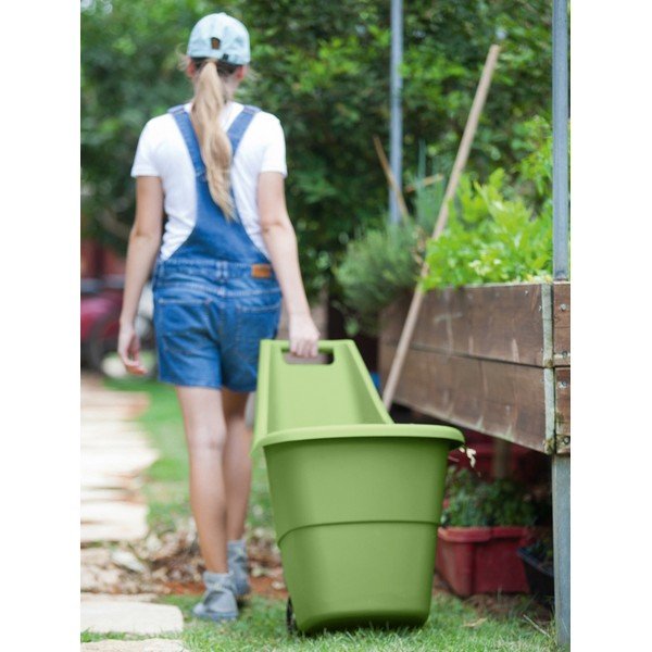 Zelený plastový zahradní koš Easy go – Keter-image-1