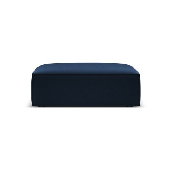 Tmavě modrá sametová podnožka Vanda – Mazzini Sofas