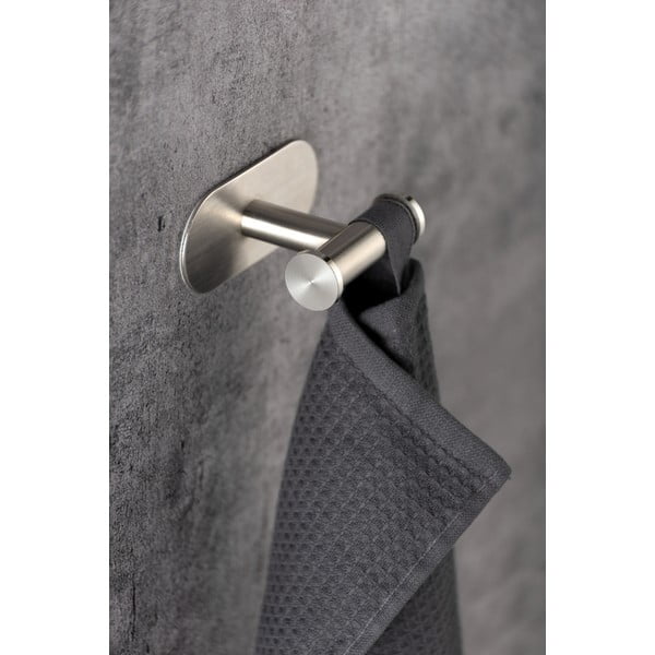 Dvojitý nástěnný háček z matné nerezové oceli Wenko Turbo-Loc® Orea-image-3