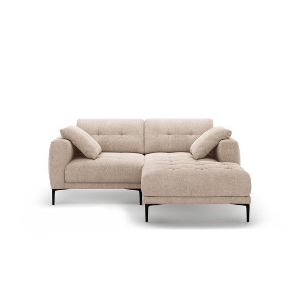 Světle hnědá rohová pohovka (pravý roh/s lenoškou) Bemy – Micadoni 