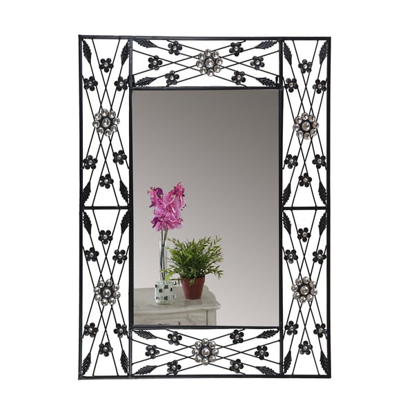 Nástěnné zrcadlo Baroque Flower, 80x60 cm