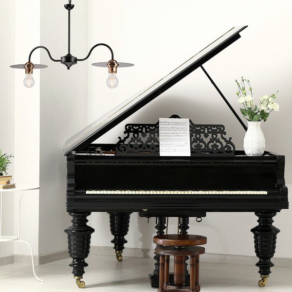 Černé závěsné svítidlo - LAMKUR-image-3