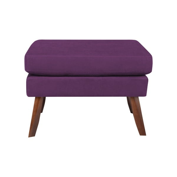 Tmavě fialový taburet Mazzini Sofas Elena-image-3