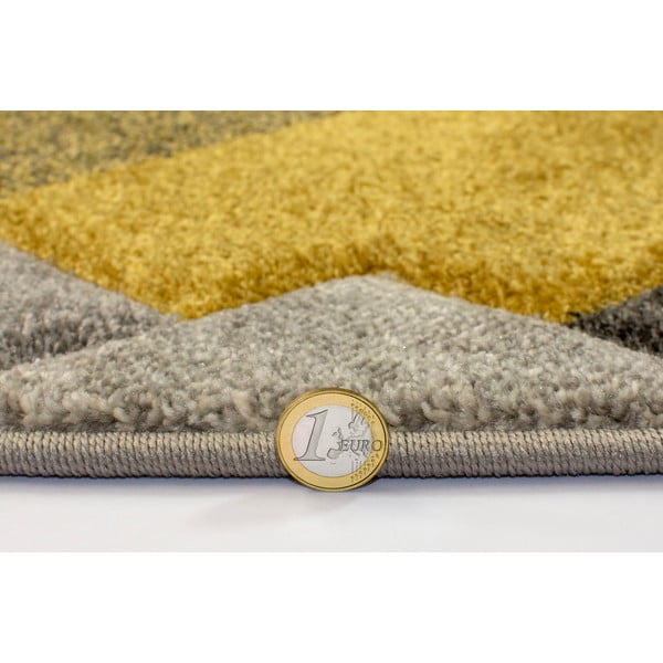 Žlutý/šedý koberec 160x230 cm Nimbus – Flair Rugs-image-3