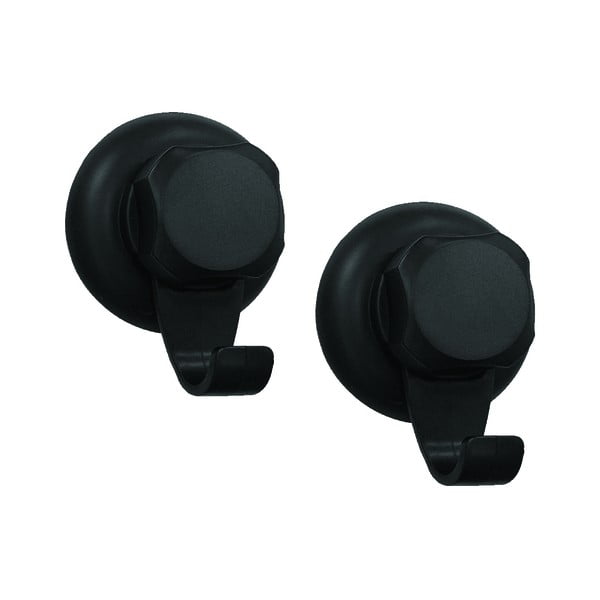Černé ocelové háčky v sadě 2 ks bez vrtání Bestlock – Compactor-image-4