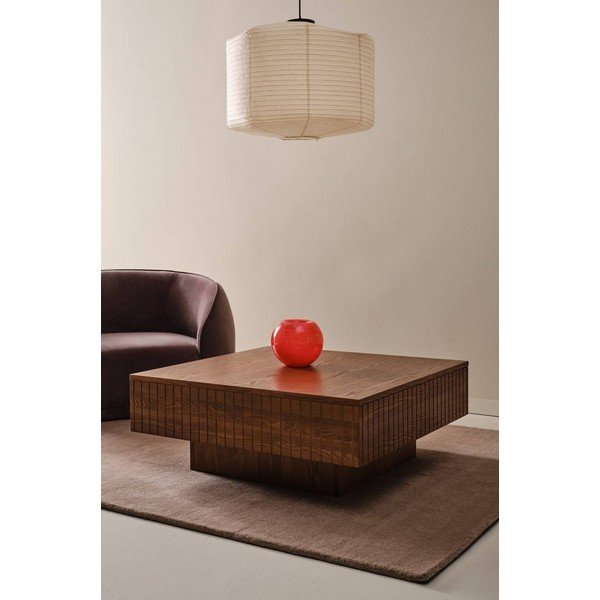 Tmavě hnědý konferenční stolek z MDF 90x90 cm Furuvik – Jotex-image-1