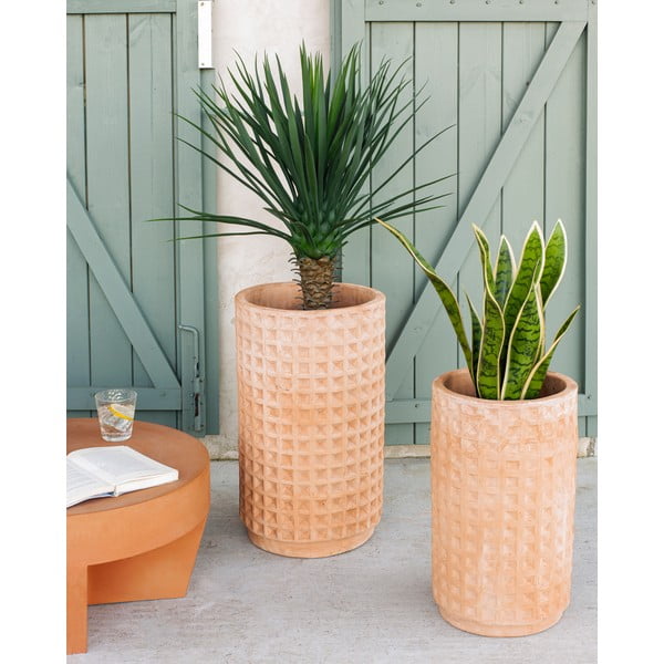 Sada 2 terakotových květináčů Kave Home Celi-image-1