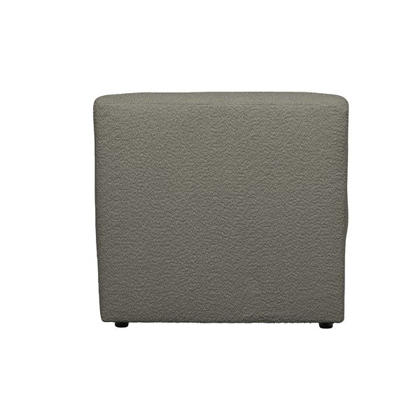 Khaki modul pohovky z textilie bouclé (středový díl) Coco  – WOOOD-image-4