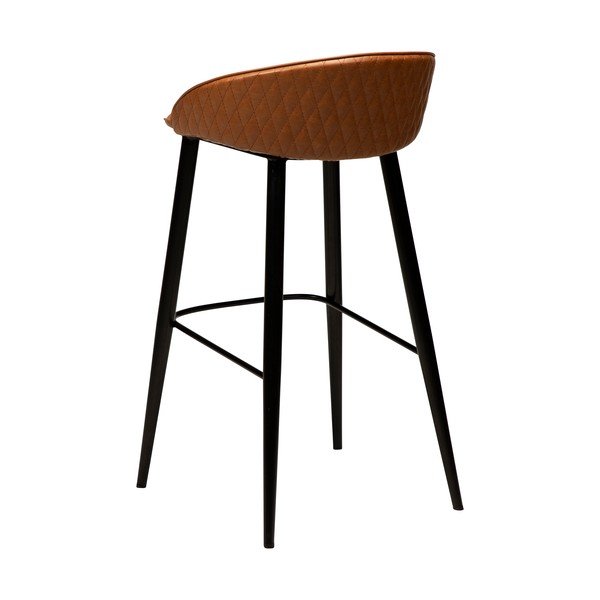 Hnědá barová židle z imitace kůže DAN-FORM Denmark Dual, výška 91 cm-image-3
