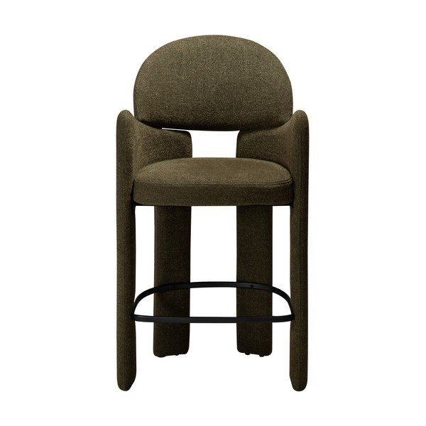 Khaki barová židle (výška sedáku 68,5 cm) Aole – DAN-FORM Denmark-image-1