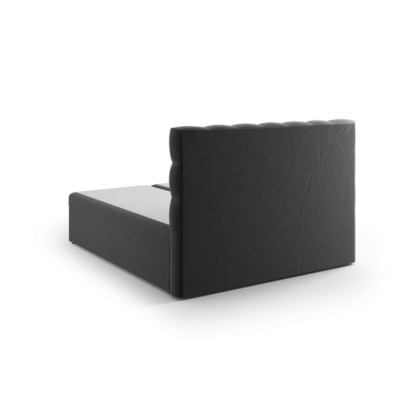 Antracitová boxspring postel s úložným prostorem 180x200 cm Bali – Cosmopolitan Design-image-3