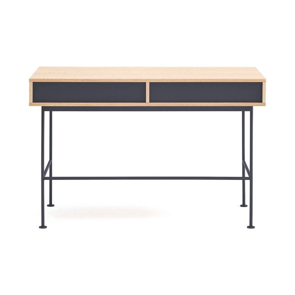 Pracovní stůl s deskou v dubovém dekoru 60x120 cm Yoko – Teulat-image-4