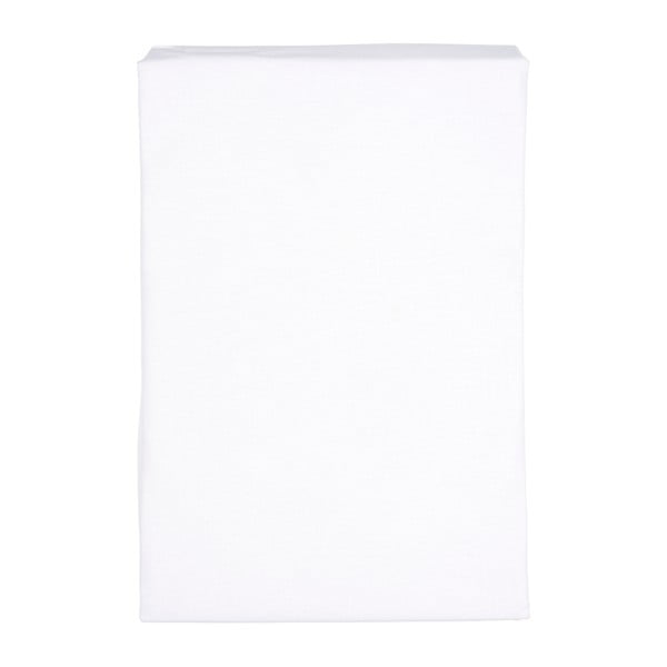Bílé elastické prostěradlo Walra Percaline, 90 x 200 cm