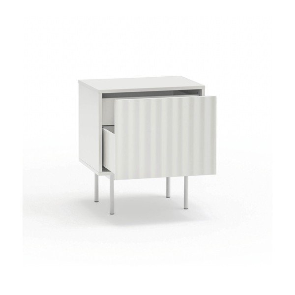 Bílý matný noční stolek Sierra – Teulat-image-3