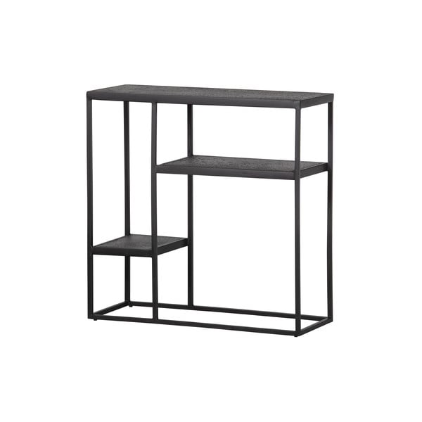 Černý kovový regál WOOOD Febe-image-3