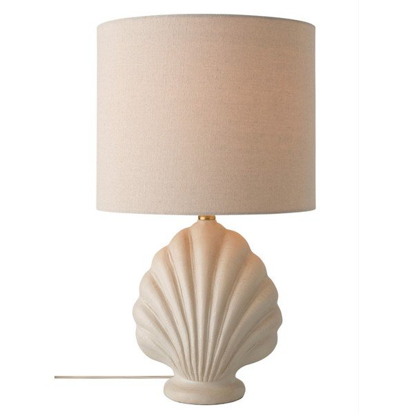 Bílá/béžová stolní lampa z polyresinu (výška 58 cm) Shelley – Ellos Home