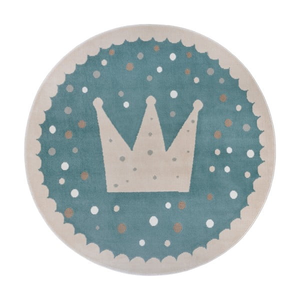 Modrý dětský koberec ø 100 cm Crown – Hanse Home