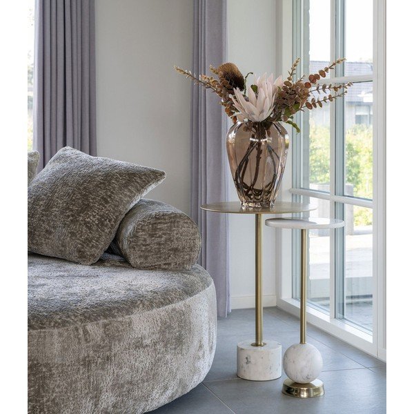 Kovový kulatý odkládací stolek ø 25 cm Salo – House Nordic-image-1