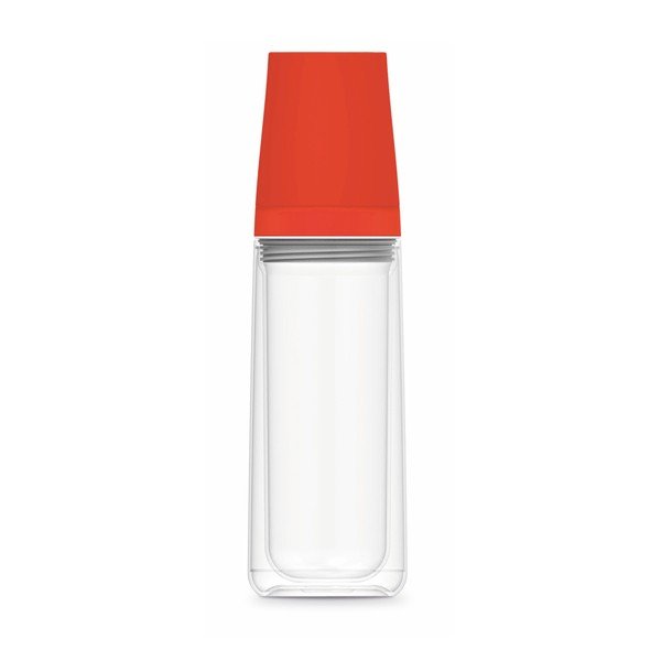 Dvoustěnná karafa se 2 červenými kalíšky Aladdin Crave, 750 ml-image-2
