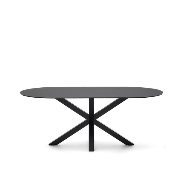 Jídelní stůl se skleněnou deskou 100x200 cm Argo – Kave Home-image-3