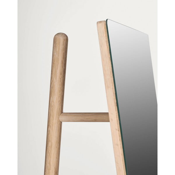 Stojací zrcadlo s dřevěným rámem 45x160 cm Keisy – Kave Home-image-3