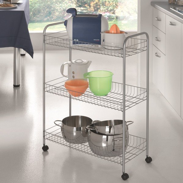 Stojan s policemi Cart, 84x64 cm-image-1