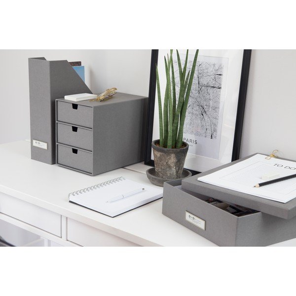 Šedý zásuvkový box se 3 šuplíky Bigso Box of Sweden Ingrid-image-1