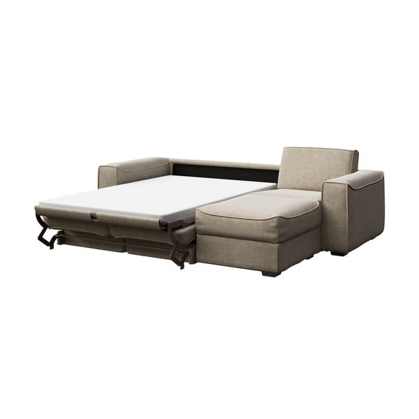 Béžová rozkládací rohová pohovka Mesonica Munro, pravý roh, 288 cm-image-3