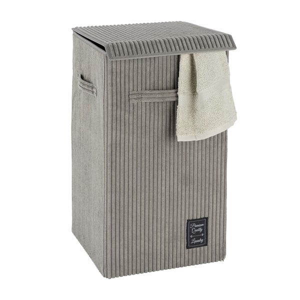 Šedý koš na prádlo Wenko Cora, objem 63 l-image-3