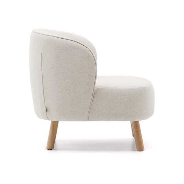 Krémové žinylkové křeslo Ulit – Kave Home-image-3