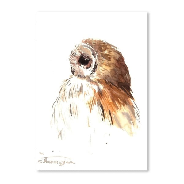 Autorský plakát Brown Owl od Surena Nersisyana, 60 x 42 cm