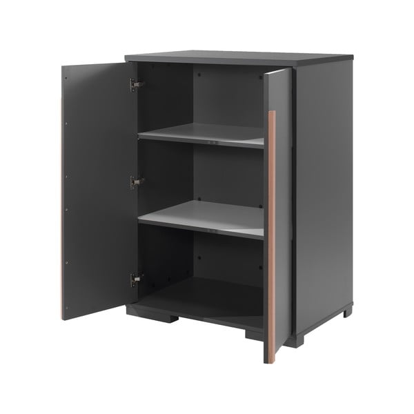 Tmavě šedá dětská skříňka 98x116 cm London - Vipack-image-2