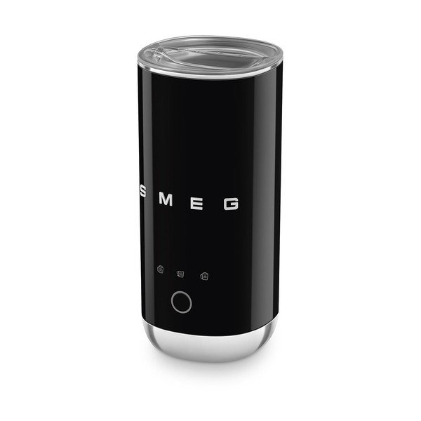 Černý plastový elektrický šlehač mléka 120 ml – SMEG