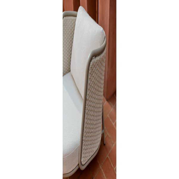 Krémové/taupe polstrované zahradní křeslo Sedalis – Kave Home-image-3