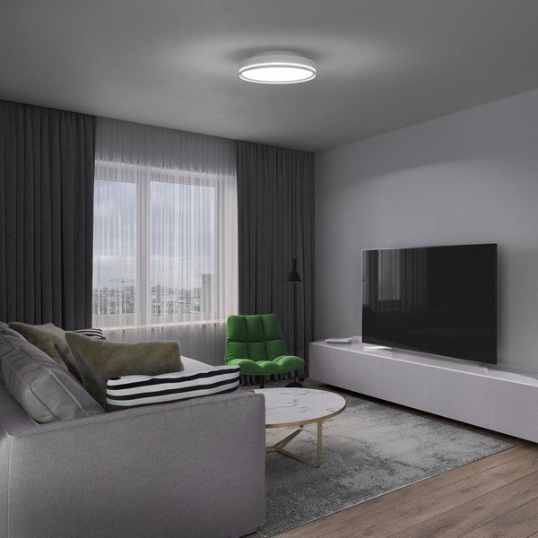 Bílé stropní svítidlo SULION Orion, ø 40 cm-image-4