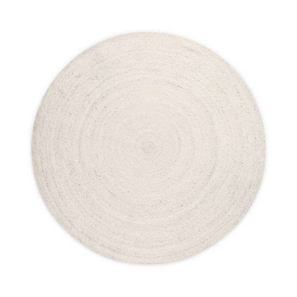 Krémový oboustranný/ručně tkaný jutový kulatý koberec ø 200 cm Braided – Hanse Home