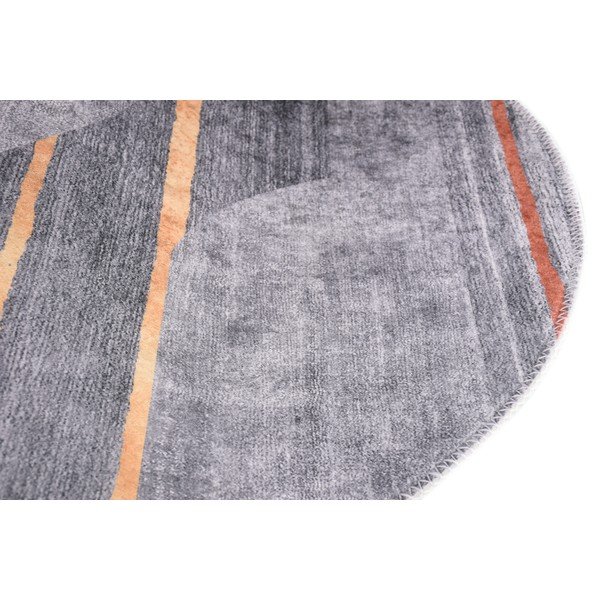Šedý pratelný koberec 120x180 cm Oval – Vitaus-image-2