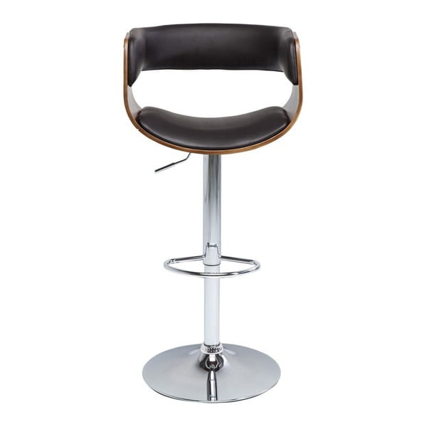 Tmavě hnědá barová stolička Kare Design Costa