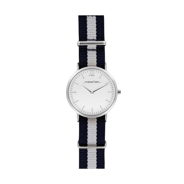 Pánské hodinky s modrobílým páskem Andreas Östen Benno